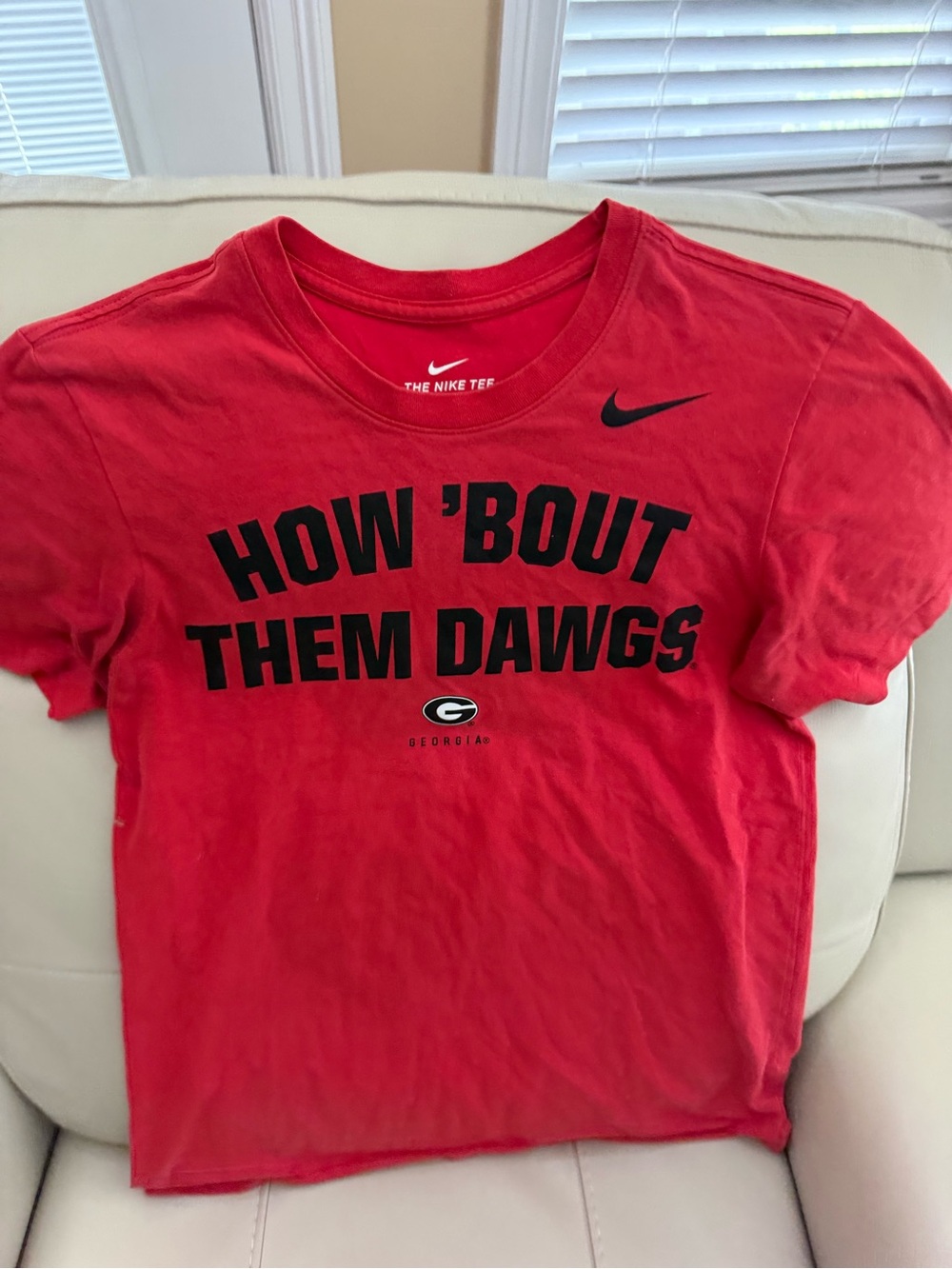 Nike Georgia Bulldogs Red "How 'Bout Them Dawgs" Men’s Tee